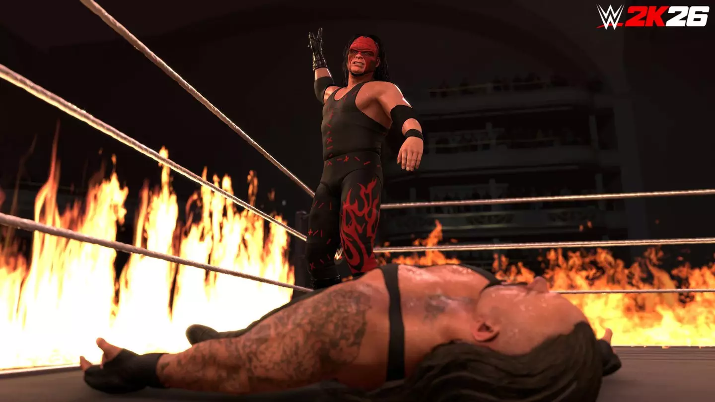 WWE 2K26 Kane and the Undertaker in the Inferno Match, 2K