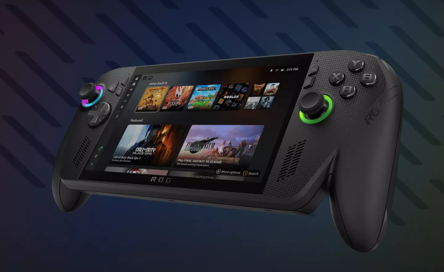 Xbox ROG Ally X, Credit / Microsoft, ASUS