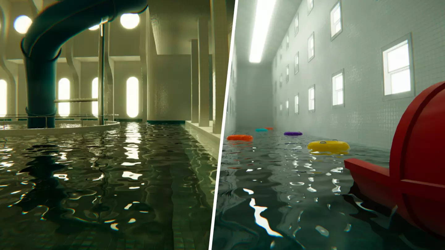 Steam's latest terrifying horror game traps you in a swimming pool, free download available 