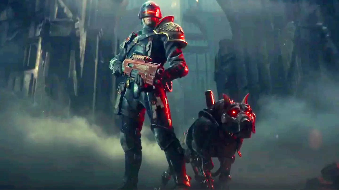 Warhammer 40k Darktide's new class gives you a cyber dog companion, yes it's awesome