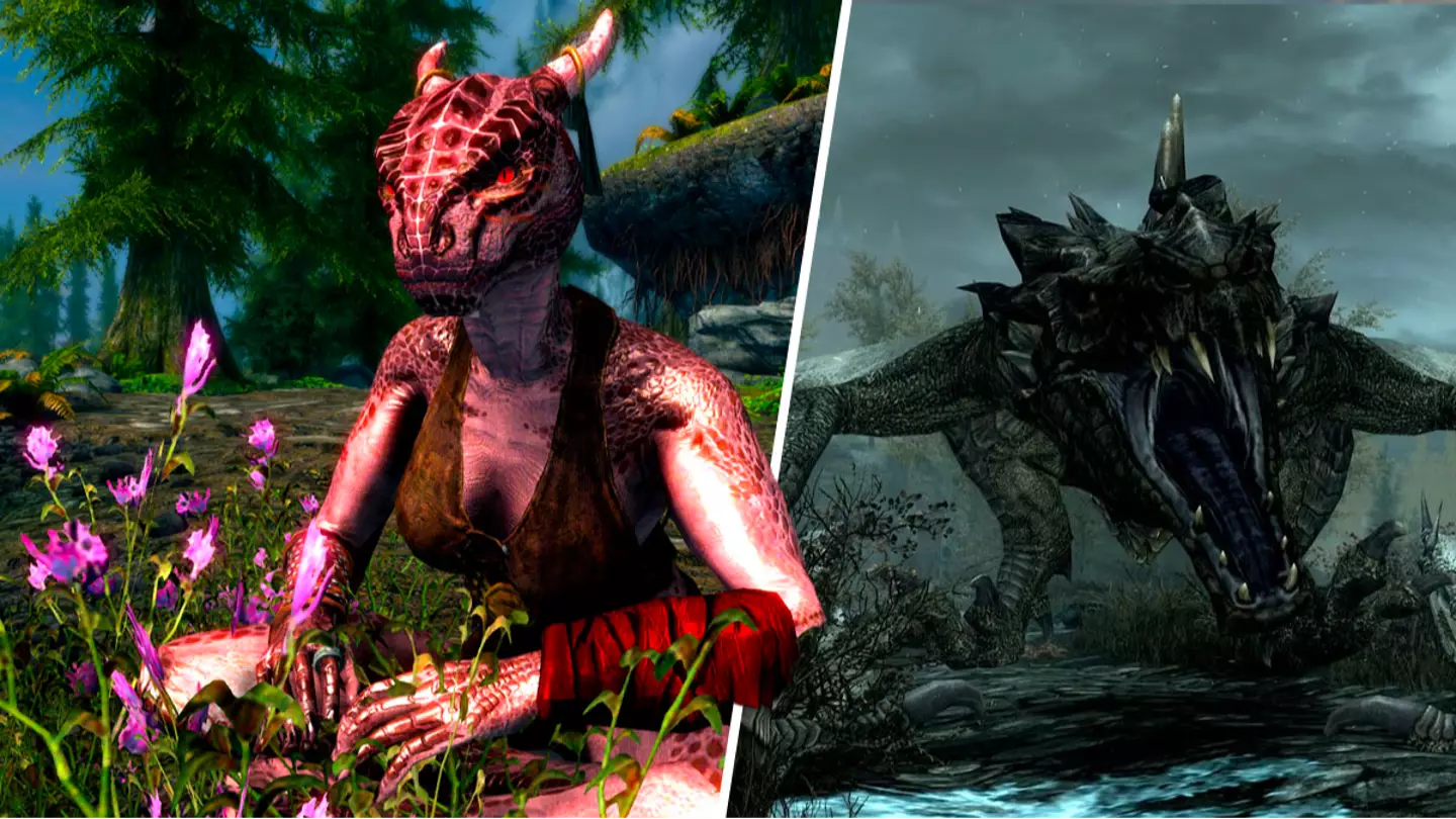 Skyrim player asks why female Argonians have breasts, gamers respond brilliantly