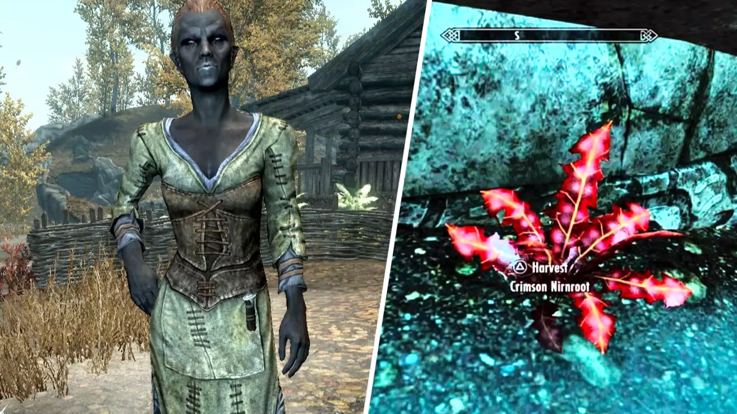 Skyrim's Crimson Nirnroot collection quest can burn in hell, fans agree