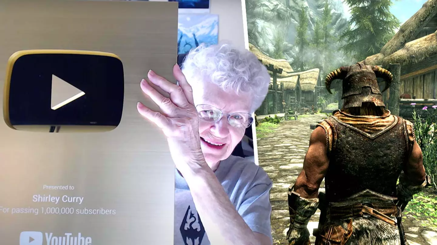 ‘Skyrim’ Grandma Celebrates YouTube Milestone With Shiny New Gold Play Button