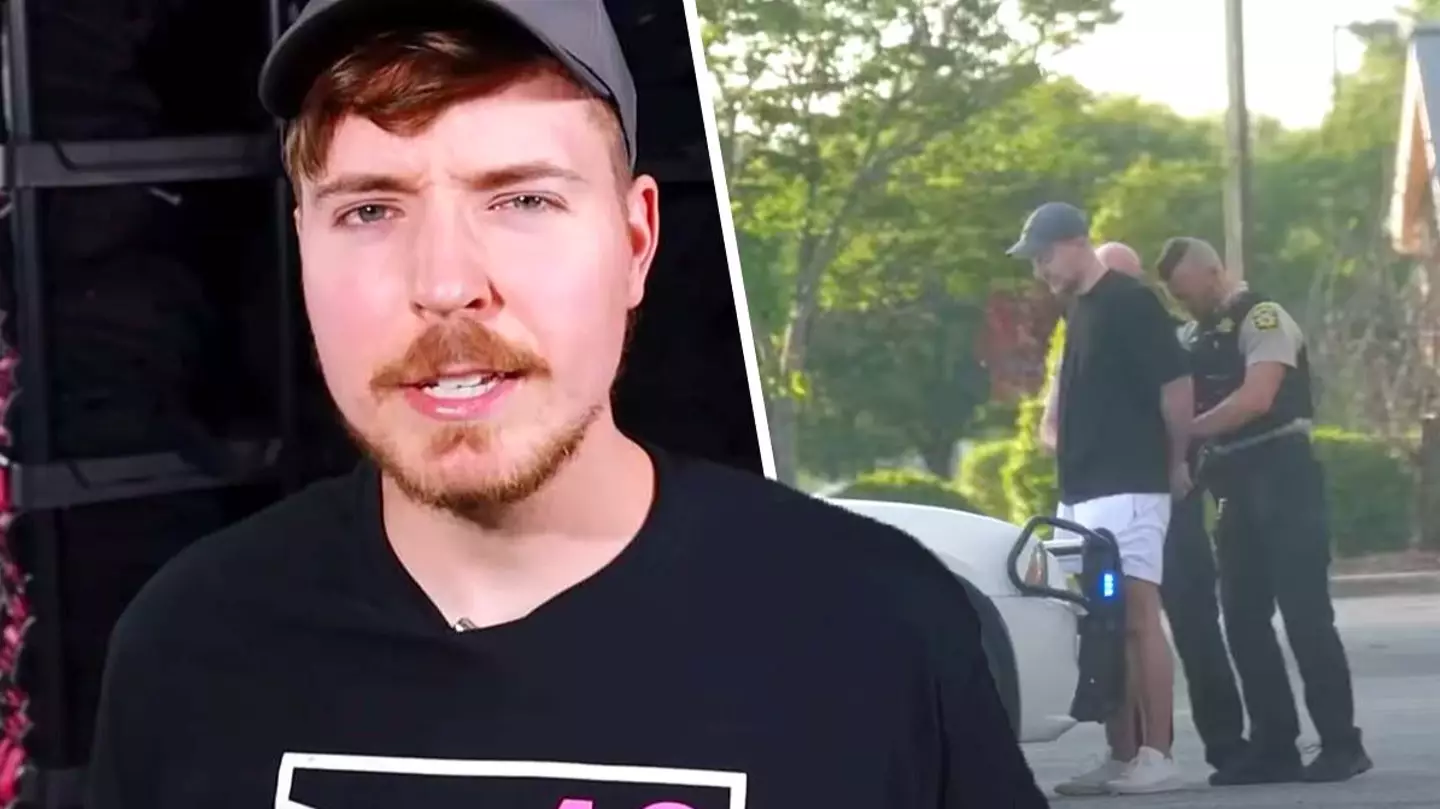 YouTube star MrBeast arrested, shoved into cop car in wild video
