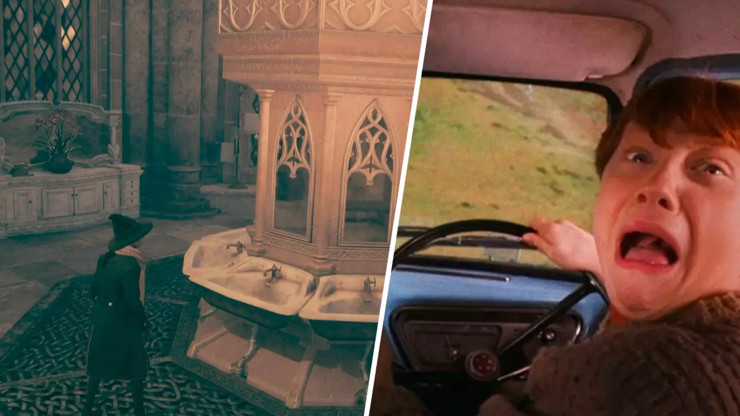 Hogwarts Legacy player finds gross secret in school bathrooms