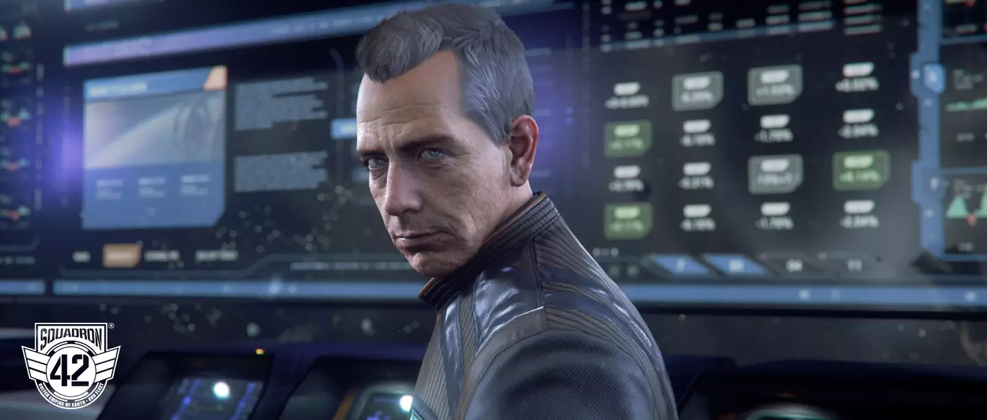 Promo image of Ben Mendelsohn in Squadron 42, Cloud Imperium Games