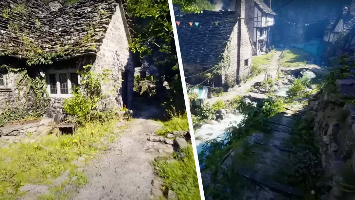 Unreal Engine 5 village has gamers convinced it's real life footage
