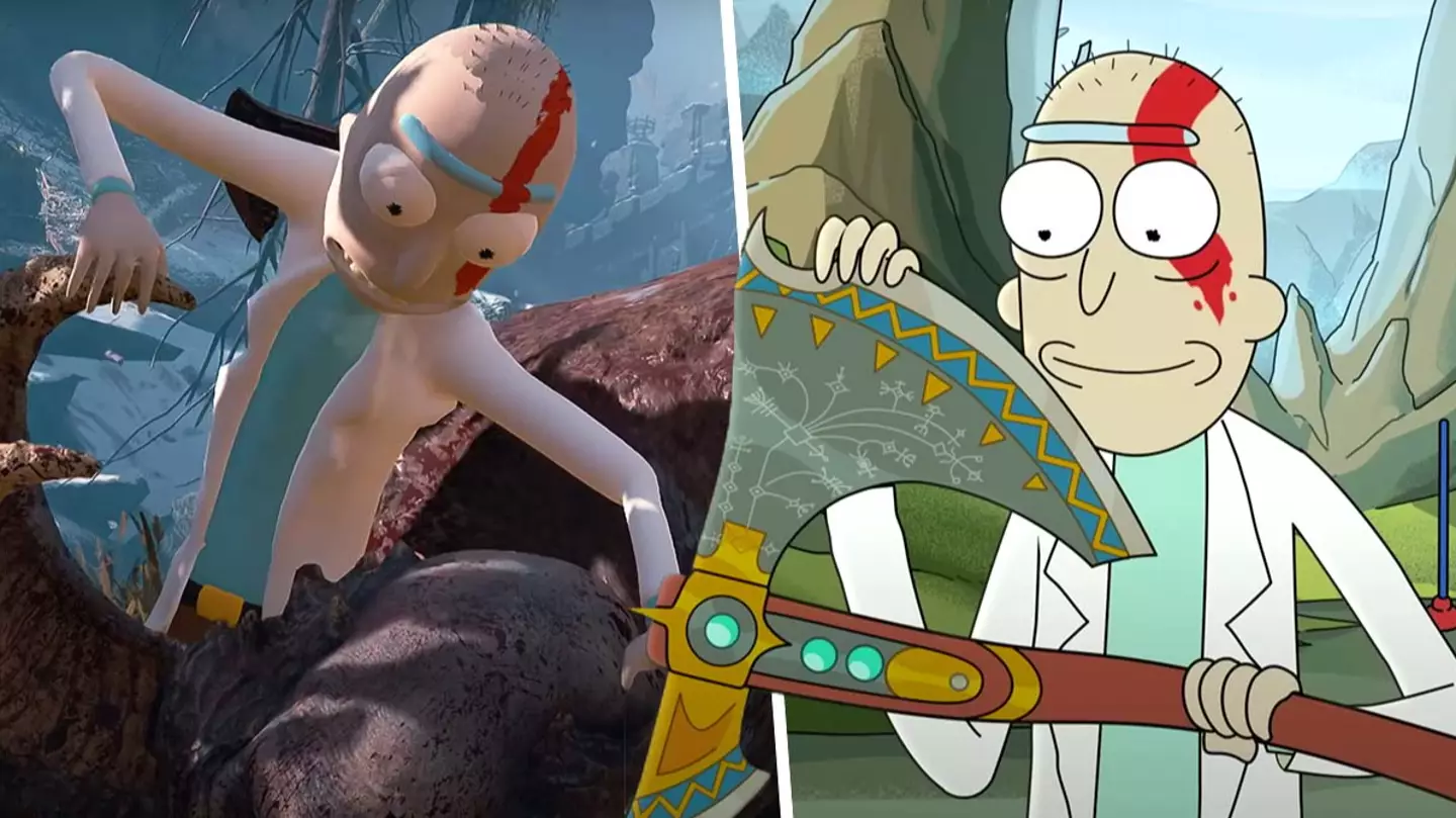 'God Of War Ragnarök' Rick And Morty Trailer Has Been Modded Into Reality