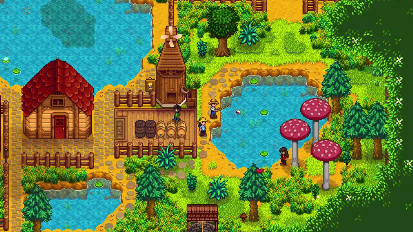 Multiplayer screenshot from Stardew Valley official website, ConcernedApe