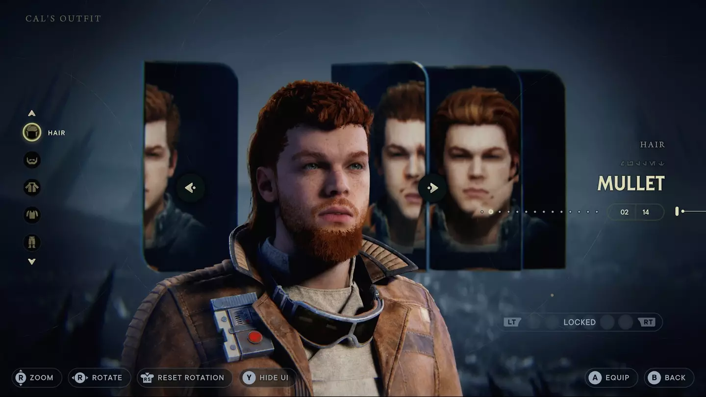 Hairstyle customisation, Star Wars Jedi: Survivor