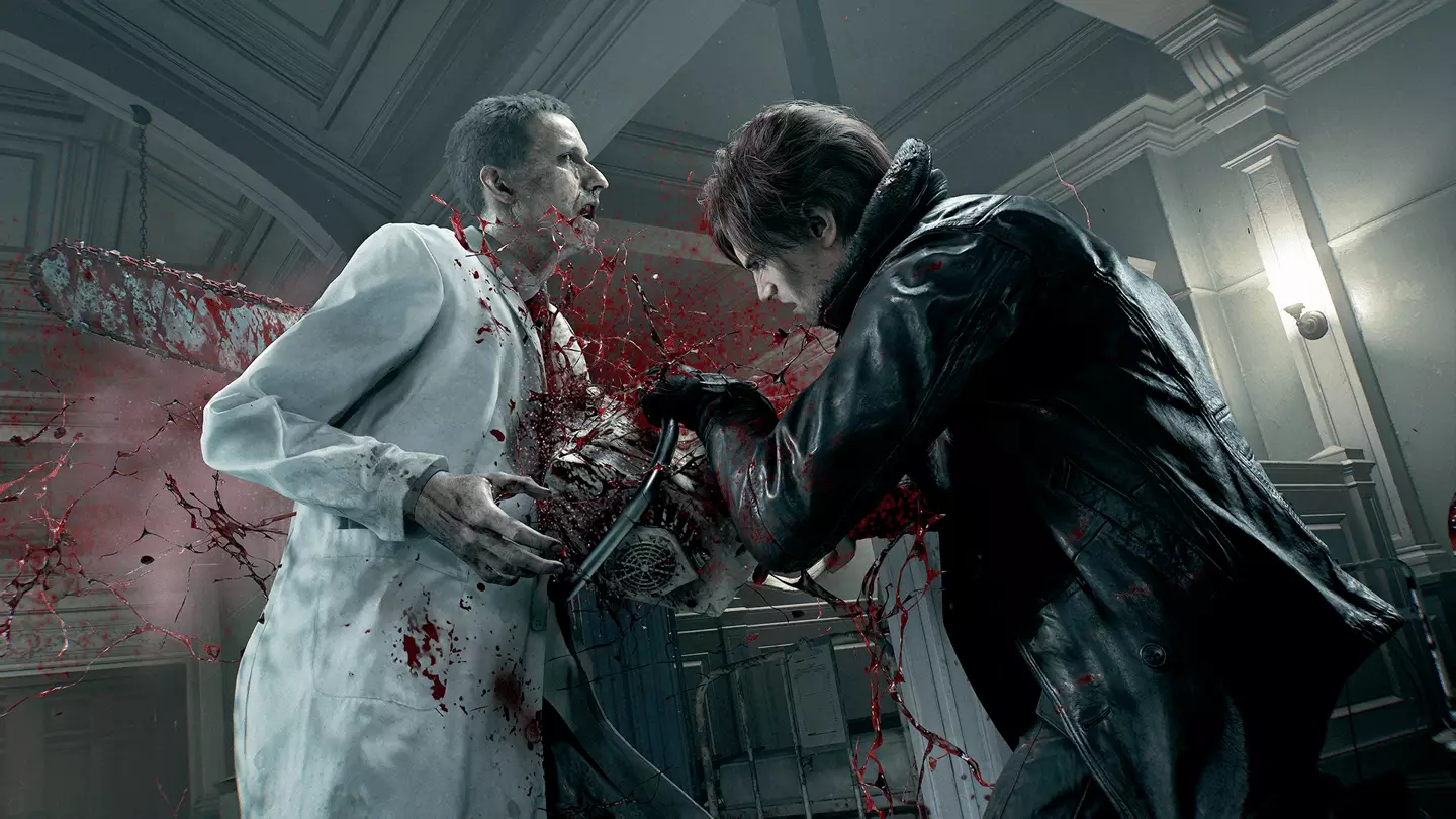 Leon with a chainsaw in Resident Evil Requiem, Capcom