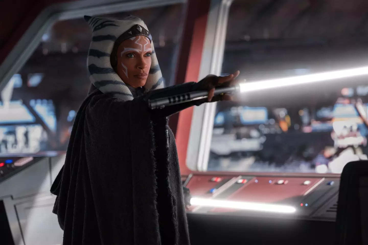 Rosario Dawson as Ahsoka in official season 1 promo image, Disney