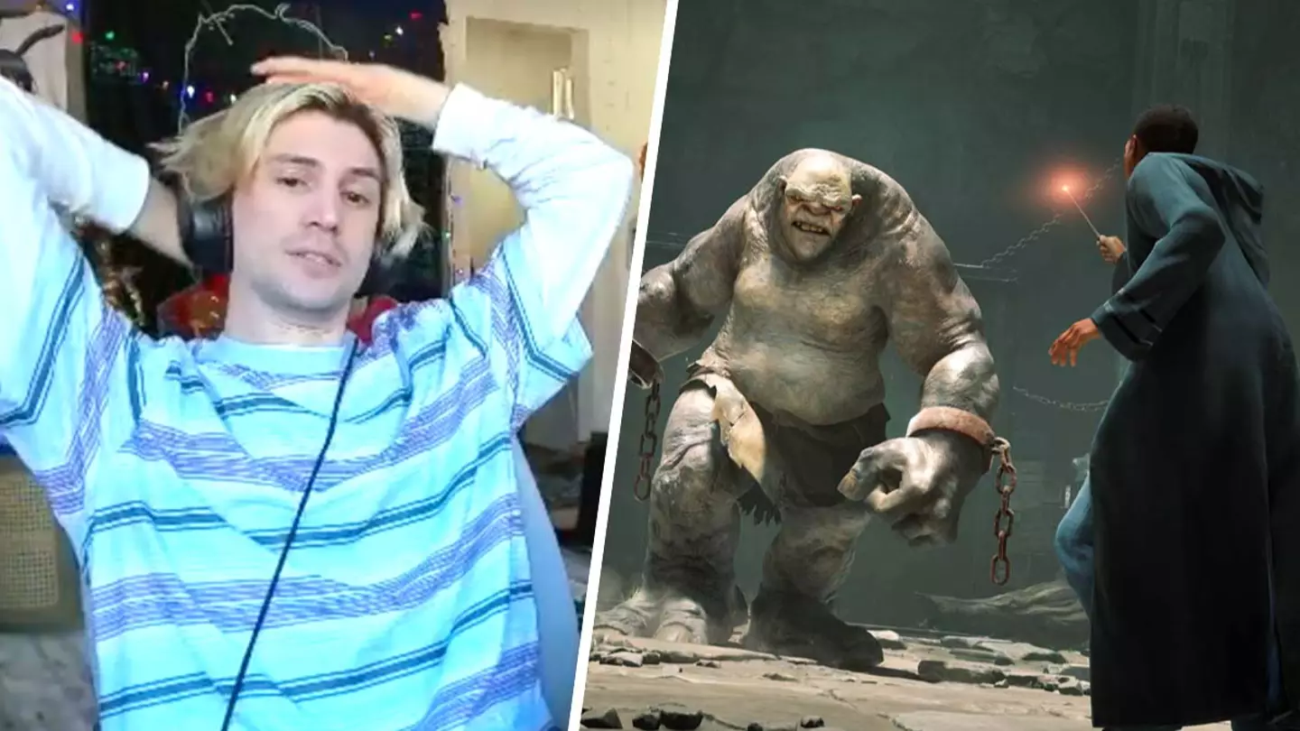 xQc beats Hogwarts Legacy in a single stream, rates game out of 10