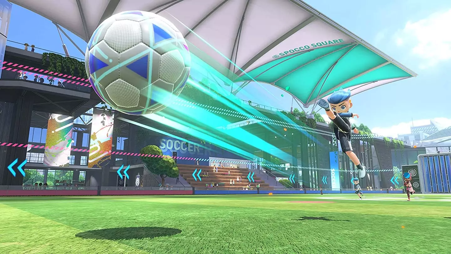 Soccer is one of this collection's better games /