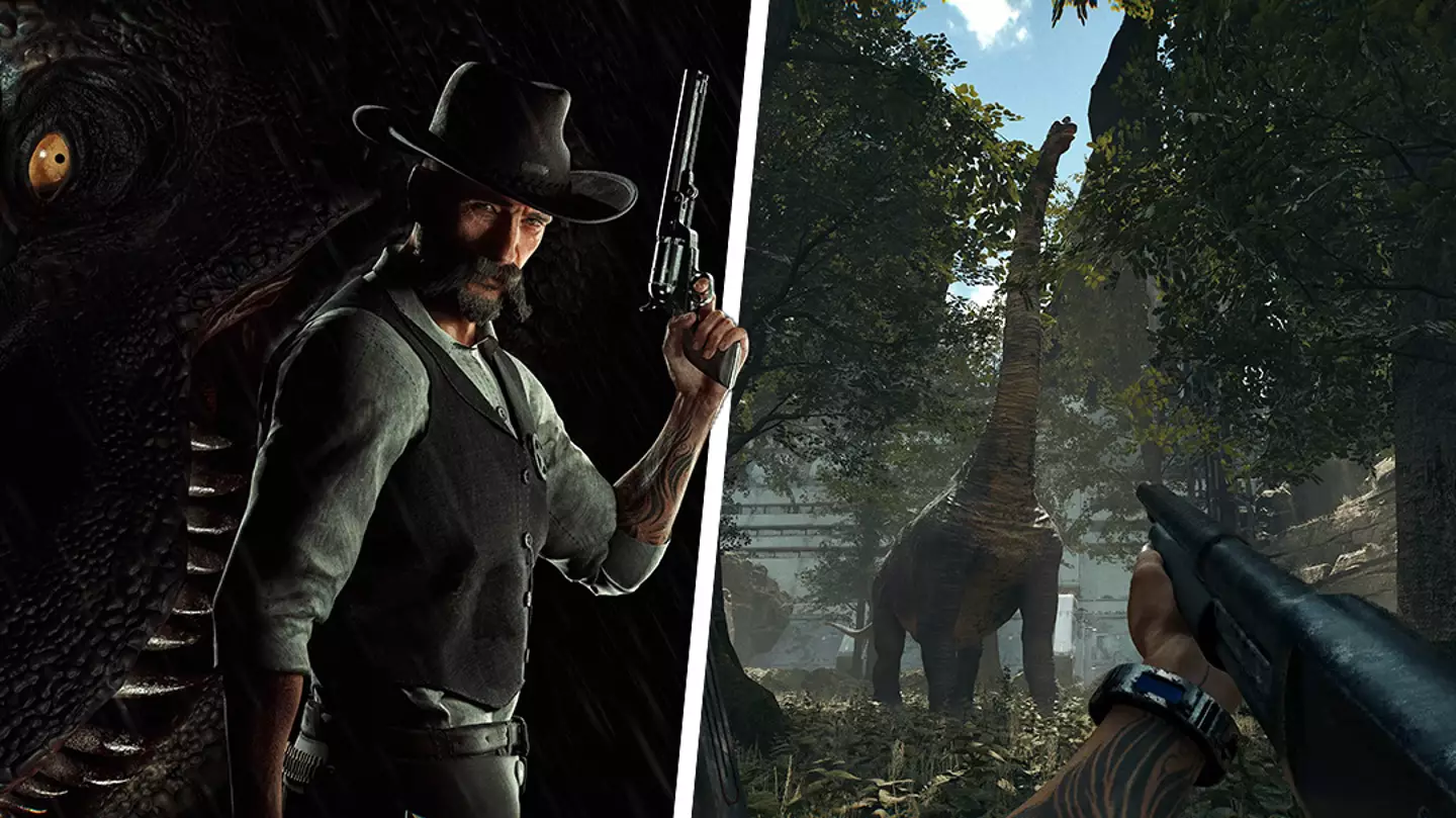 Red Dead Redemption meets Turok in rad new dinosaur/western FPS