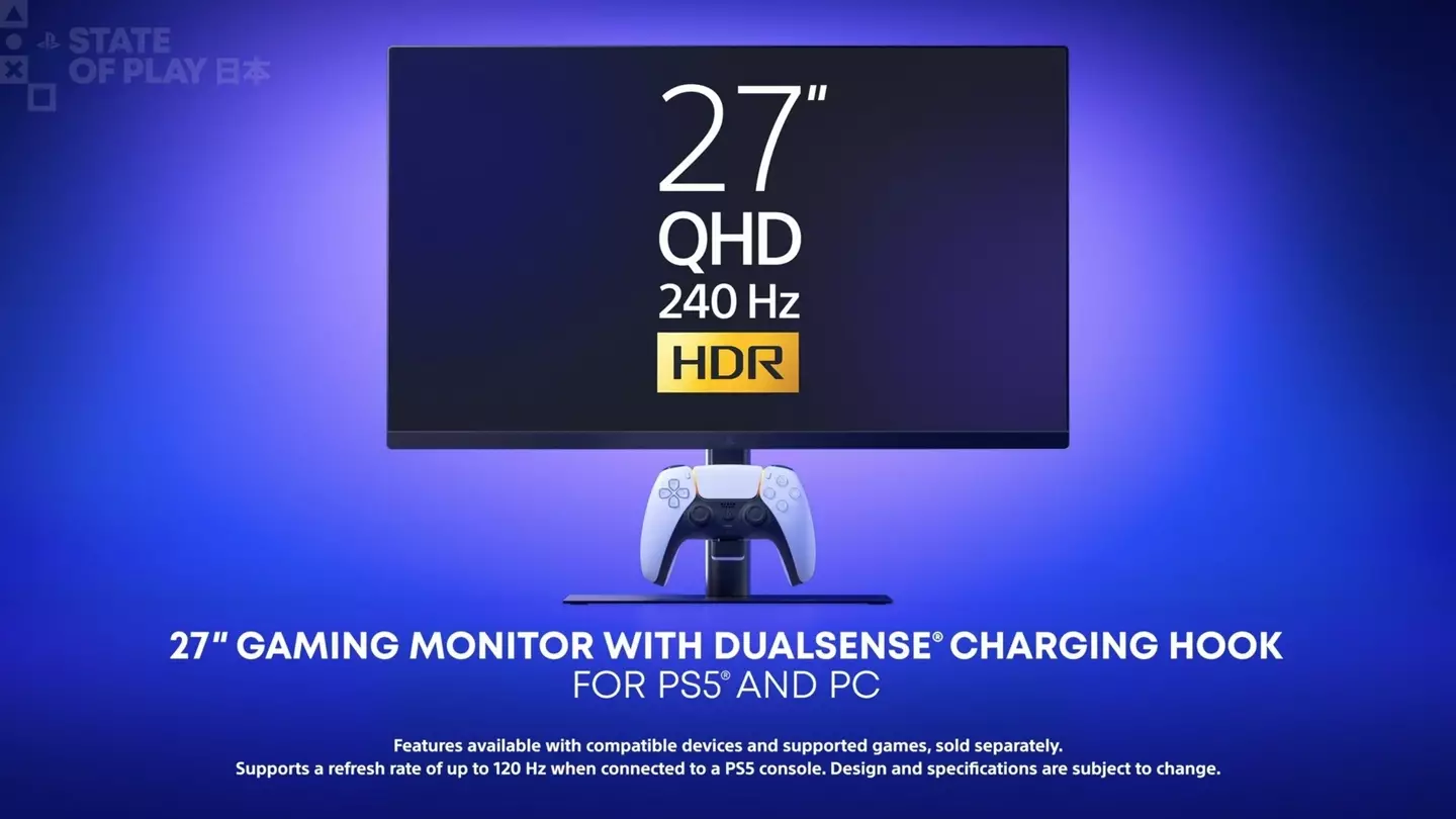 PlayStation Gaming Monitor, Credit / Sony