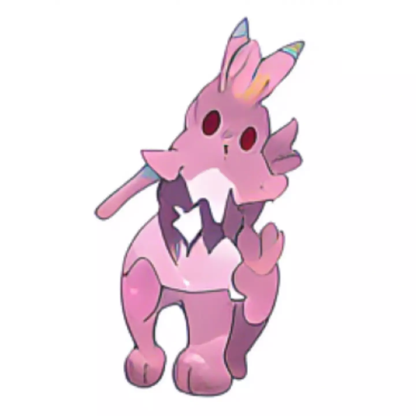 This miscellaneous pink monstrosity is one of the AI generated Pokémon taking Reddit by storm /