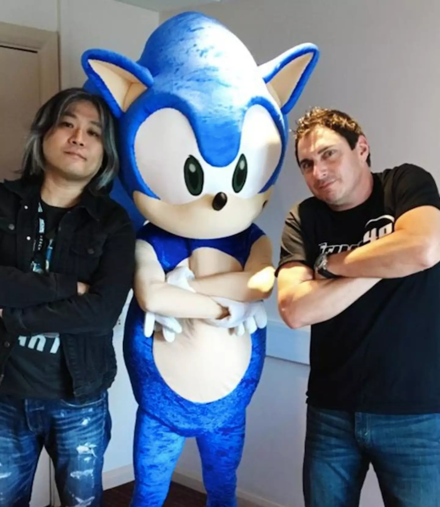 Jun, Johnny and SEGA’s mascot /