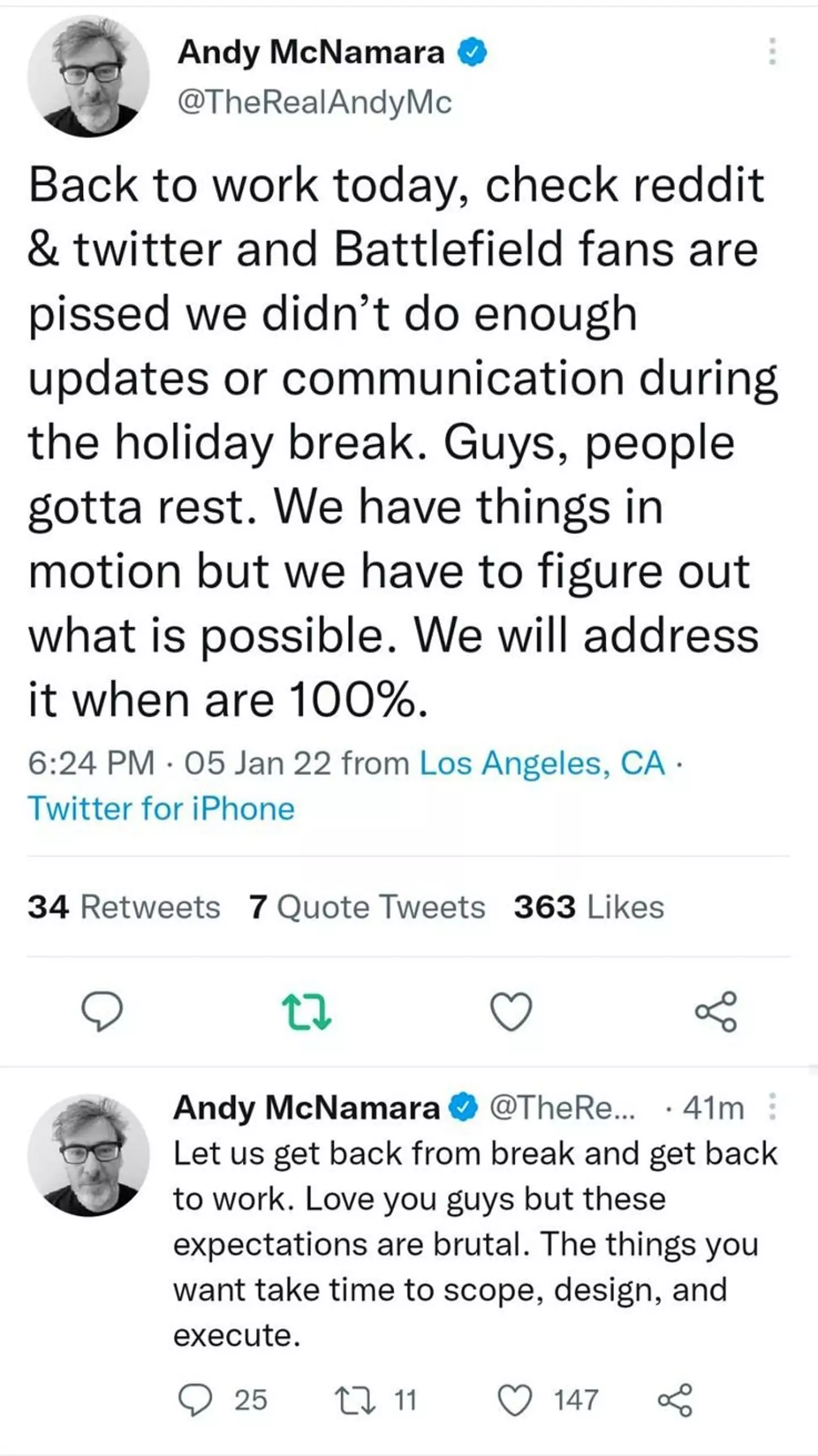Andy McNamara's deleted Tweets /