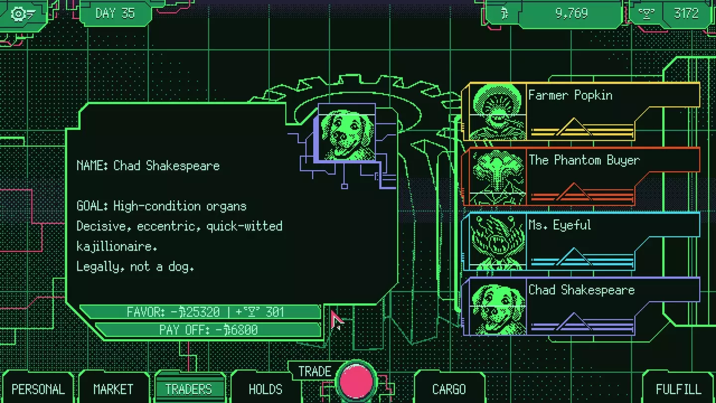 Space Warlord Organ Trading Simulator /