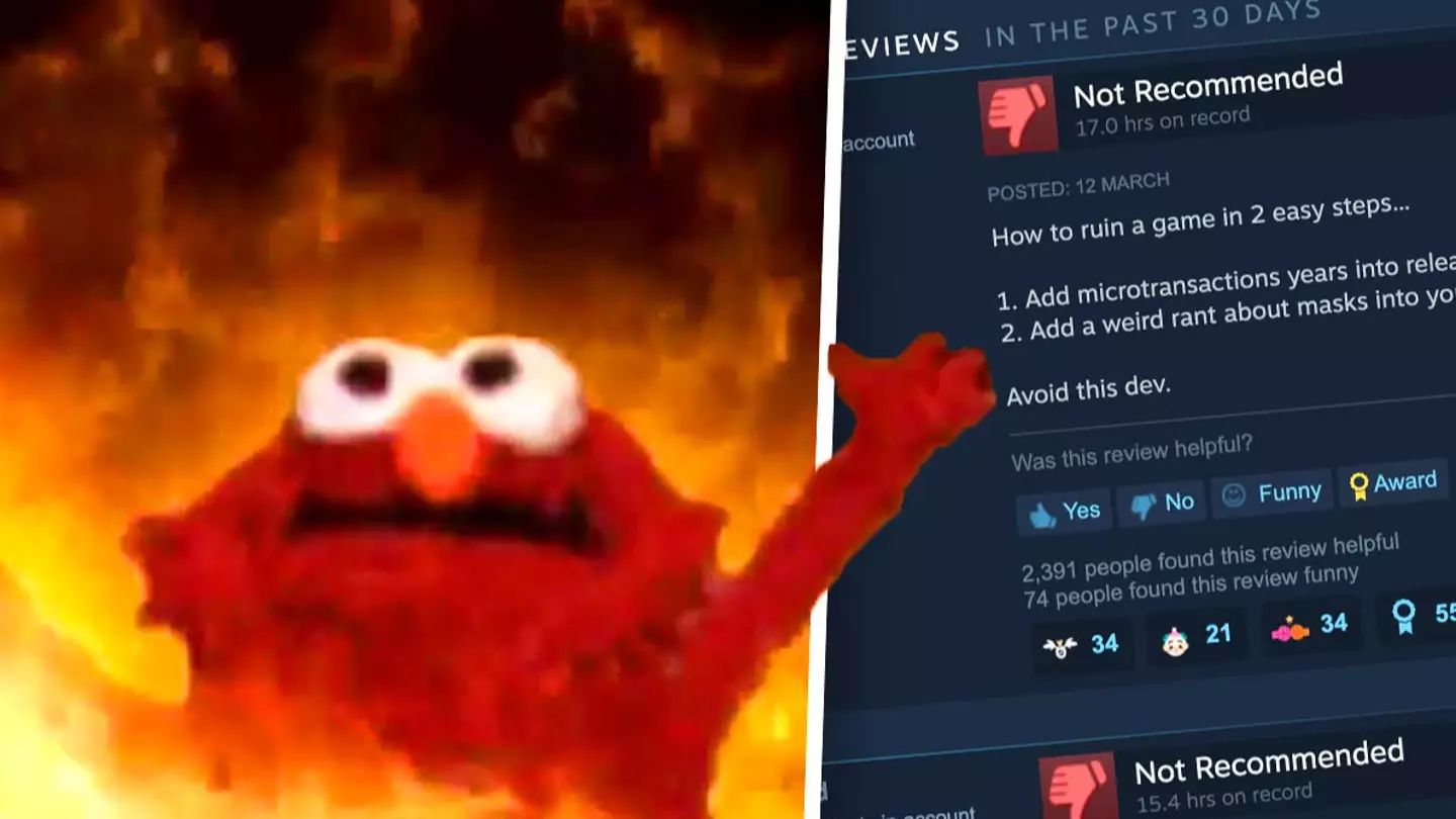 Developer Review Bombed On Steam For Putting Anti-Mask Rant In Patch Notes