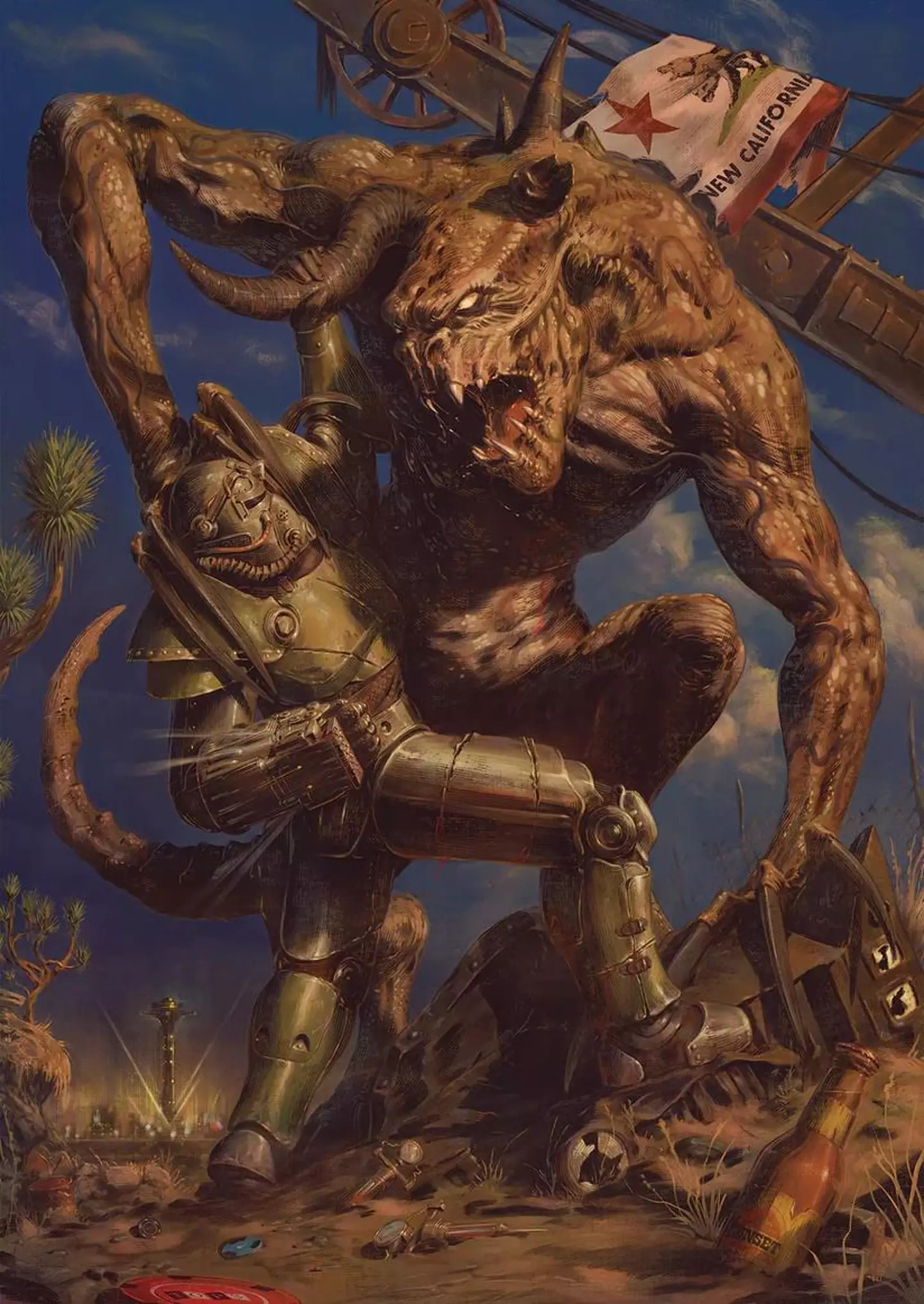 Fallout New Vegas official new artwork revealed during the Fallout Day stream, Max58/Bethesda