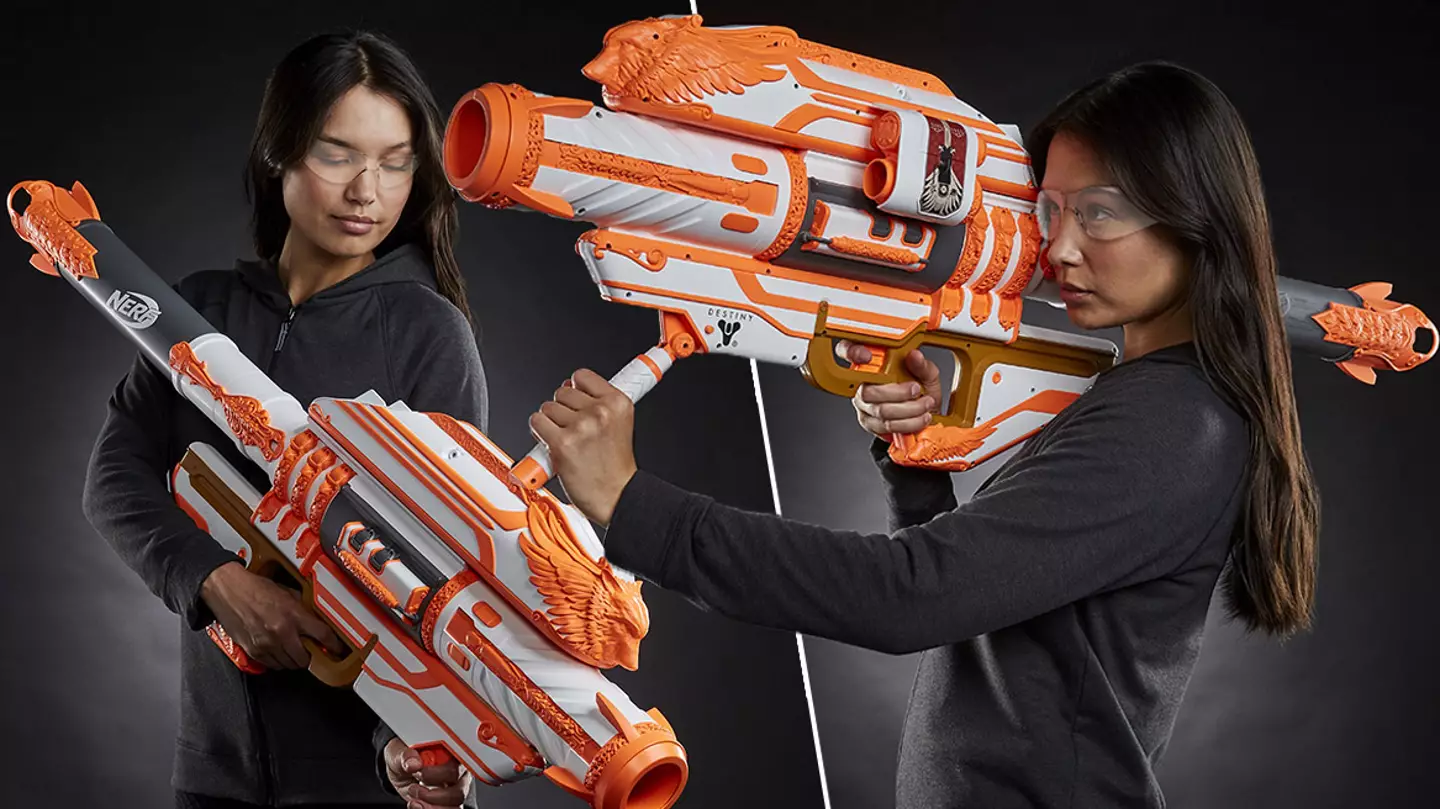 Huge Nerf Gjallarhorn Launcher From Destiny Reloads Like The In-Game Weapon