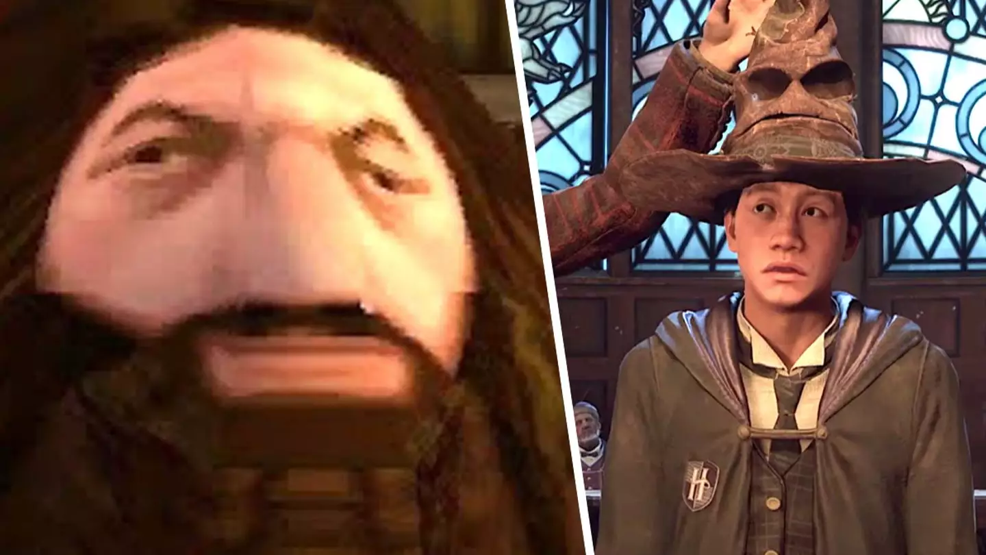 PS1 Hagrid has made it into Hogwarts Legacy, and it's so cursed