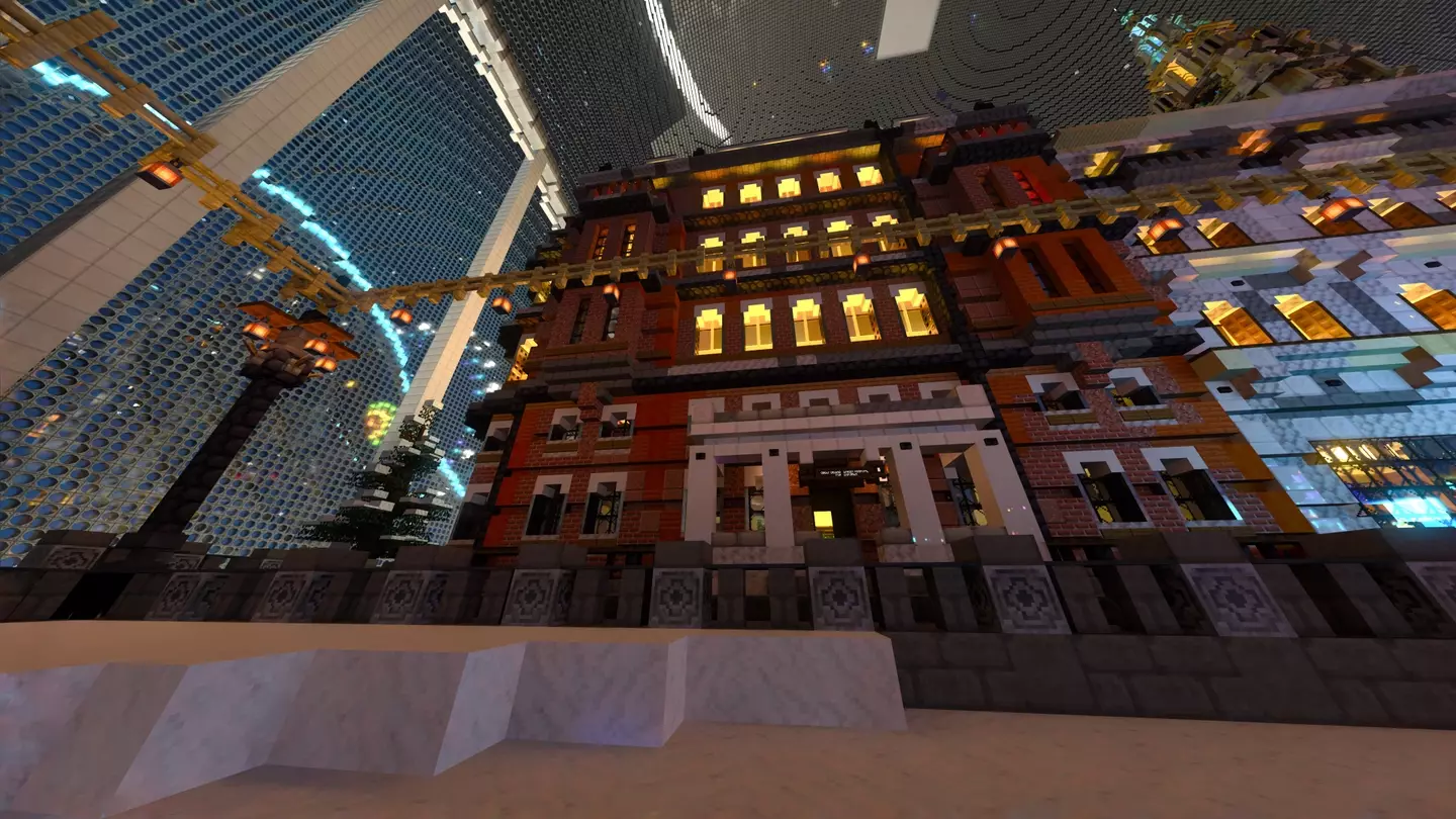 The Great Ormond Street Hospital (GOSH) building in the NVIDIA RTX Winter World /