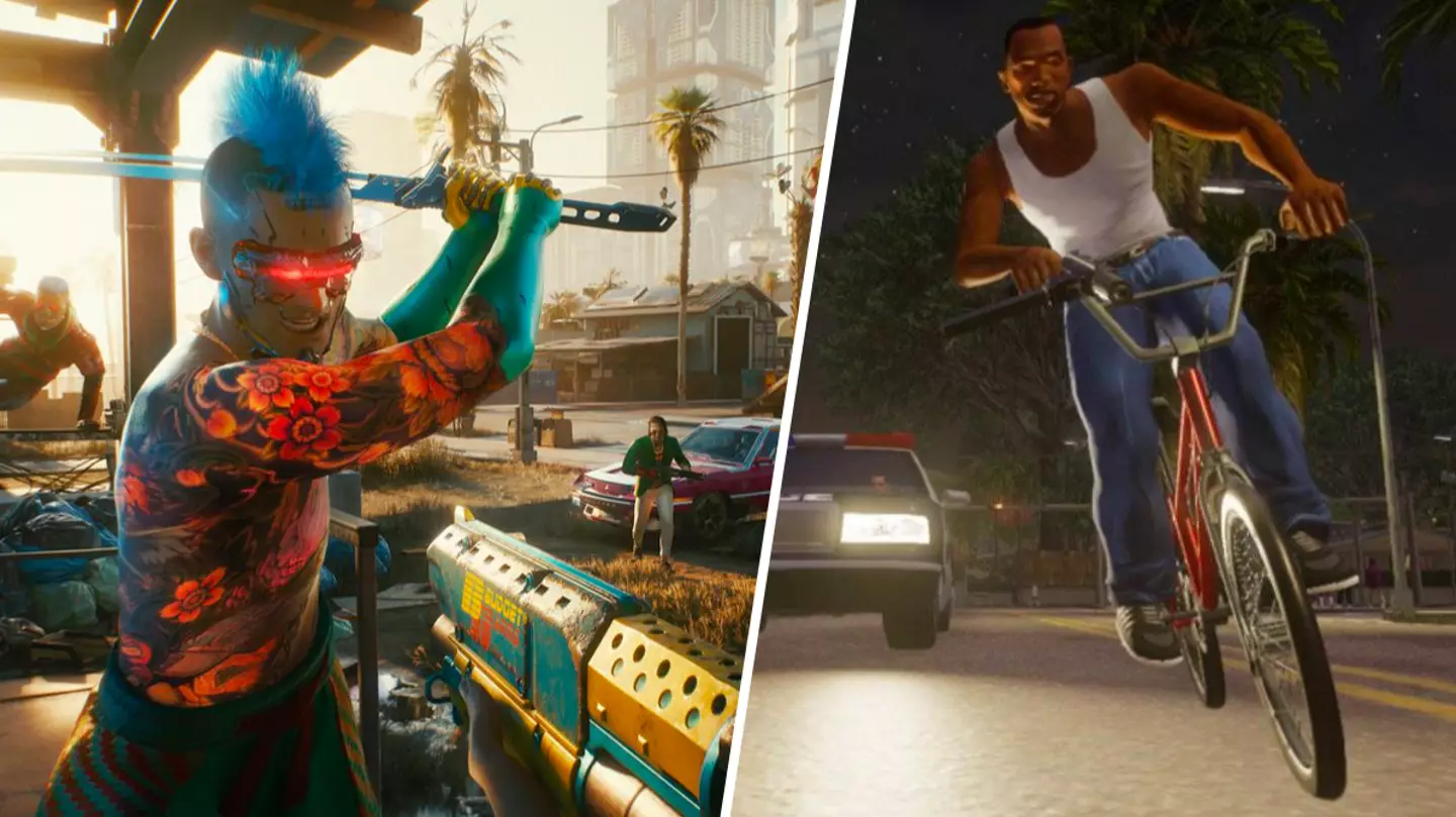 Cyberpunk 2077 has an awesome GTA: San Andreas Easter egg