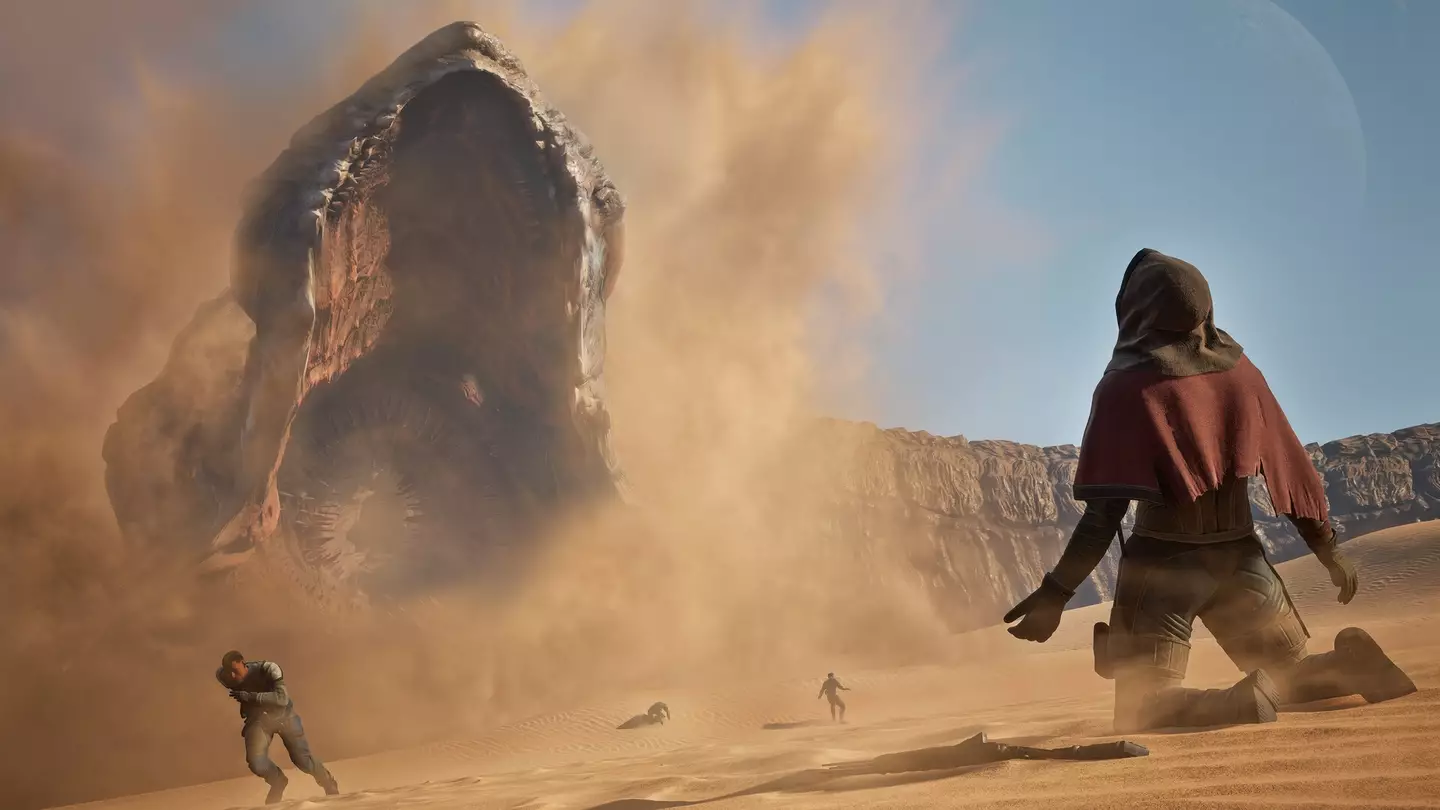 Probably the most apt screenshot I could find of the Dune: Awakening experience, Funcom