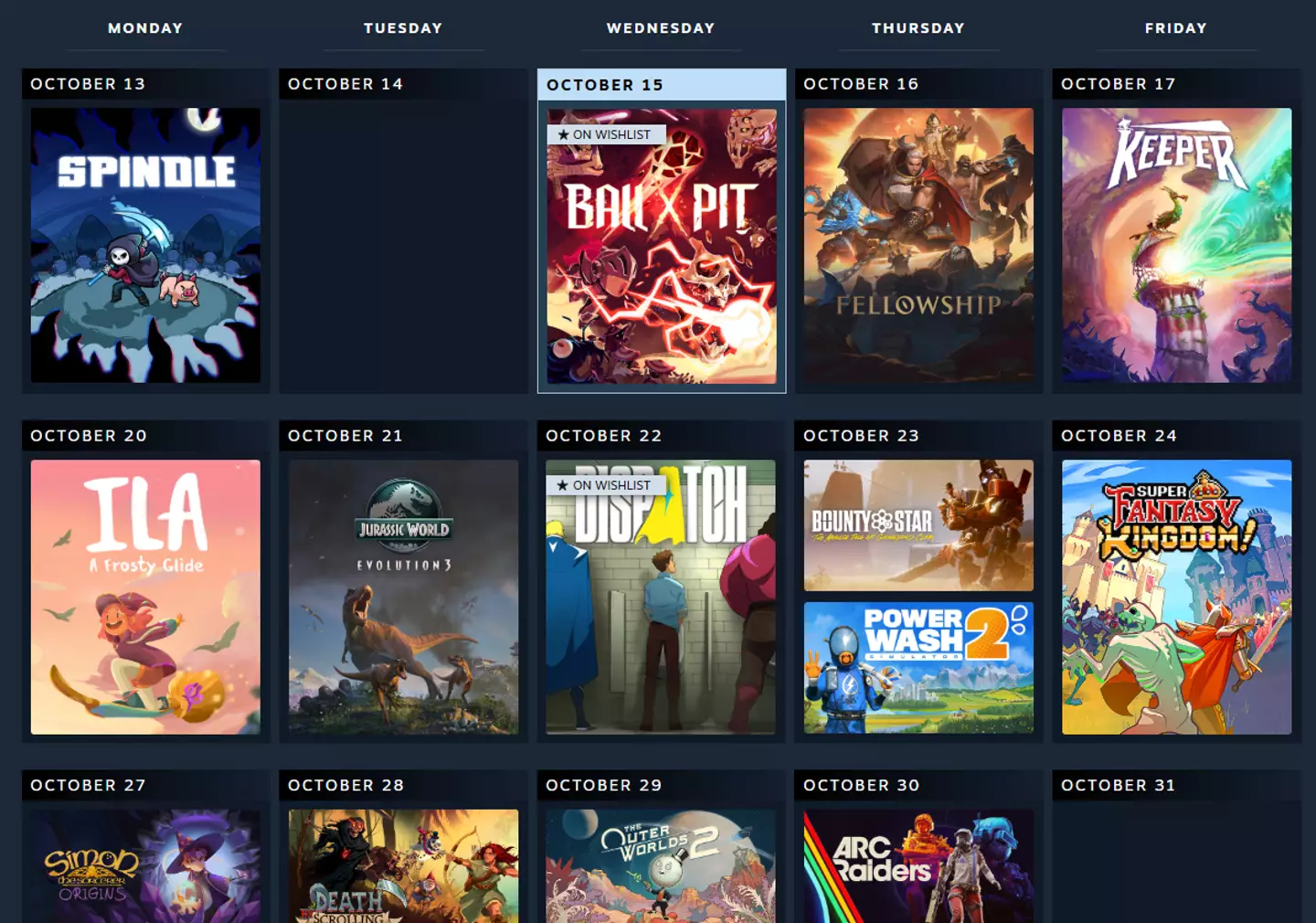 Steam Personal Wishlist official image from Steam storefront, Valve