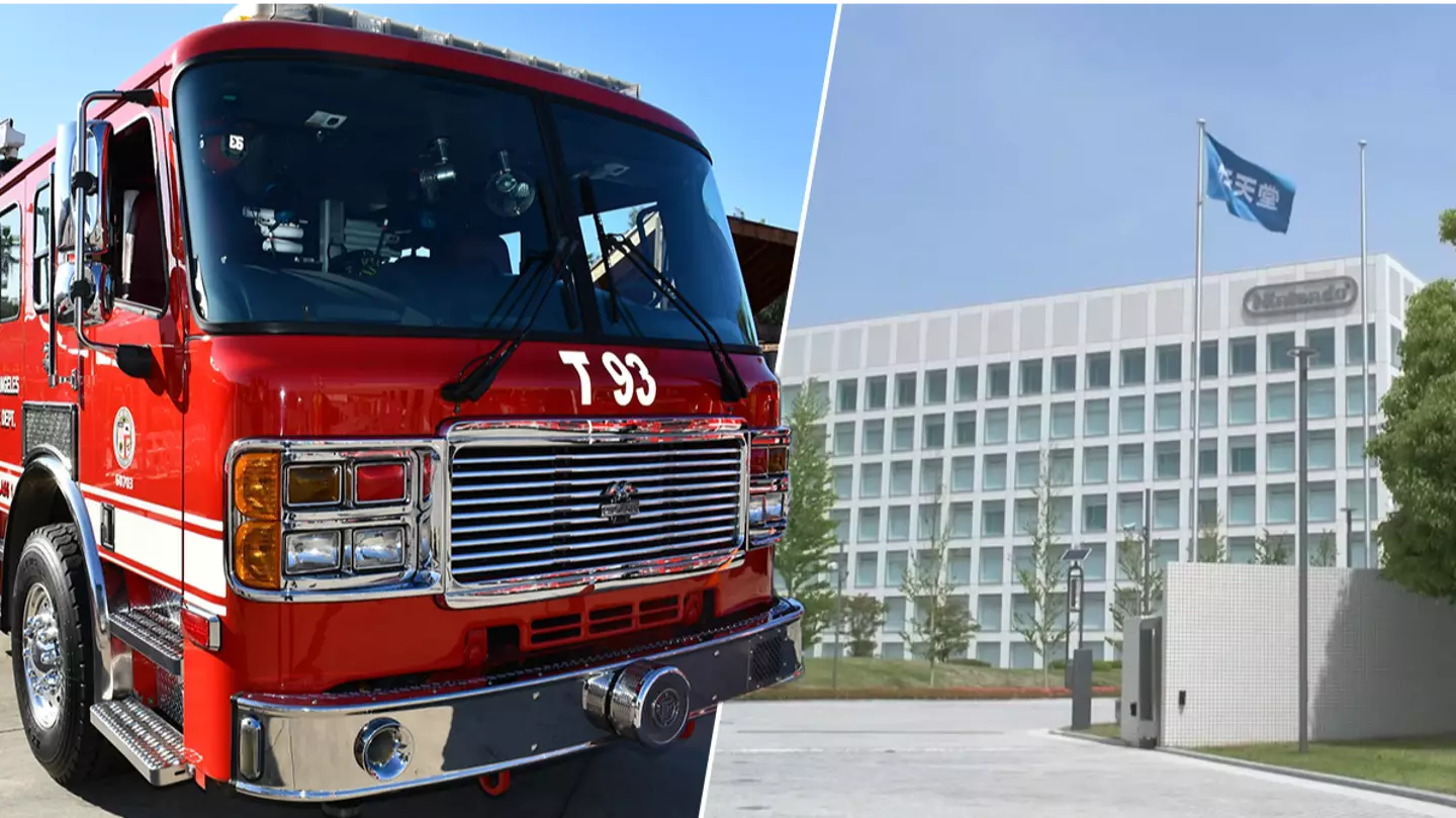 Emergency Services Respond To Fire At Nintendo HQ
