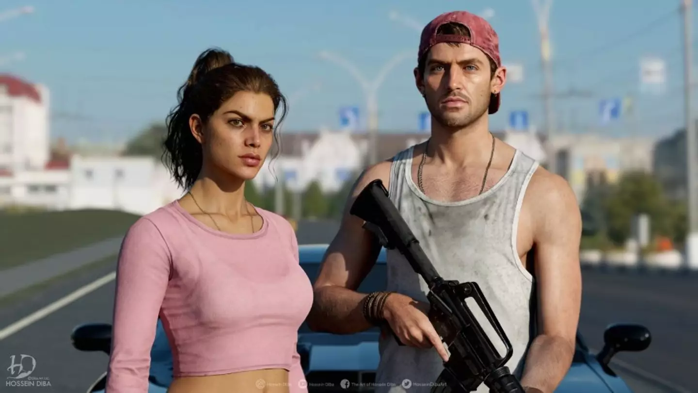 Artists renderding of GTA 6's protagonists