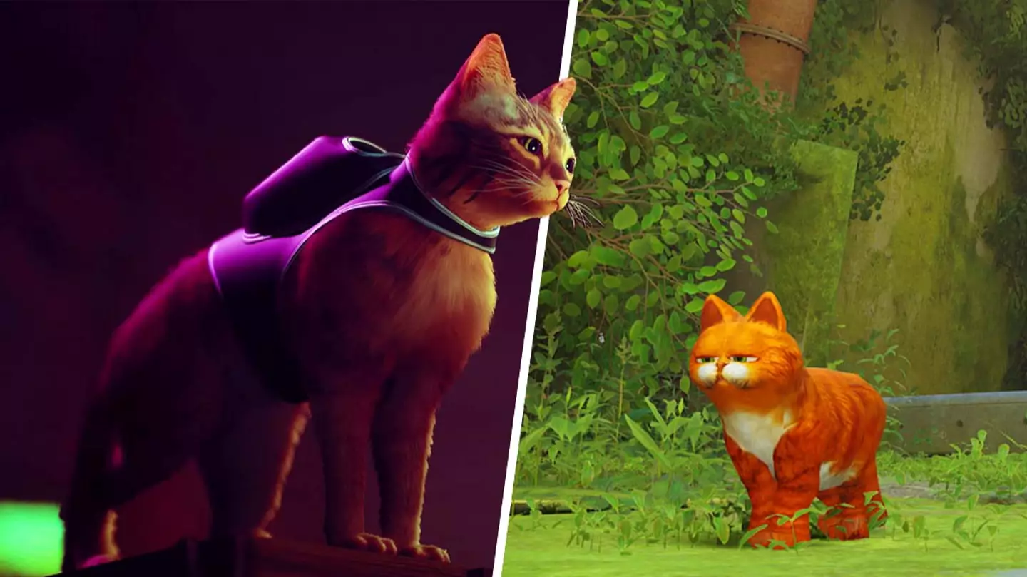 You Can Play As Garfield In 'Stray' With This Mod