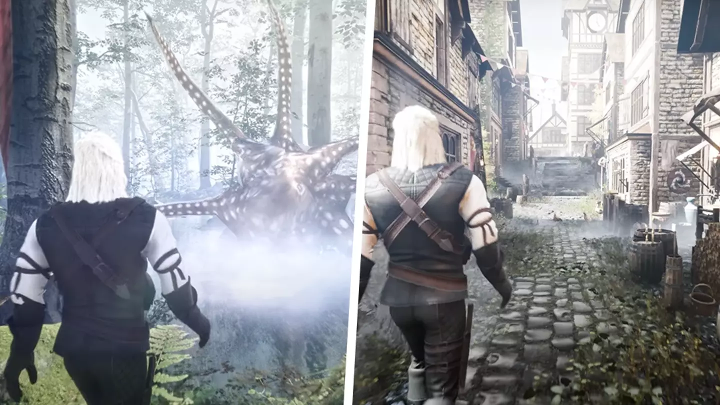 The Witcher Unreal Engine 5 remake is a thing of beauty