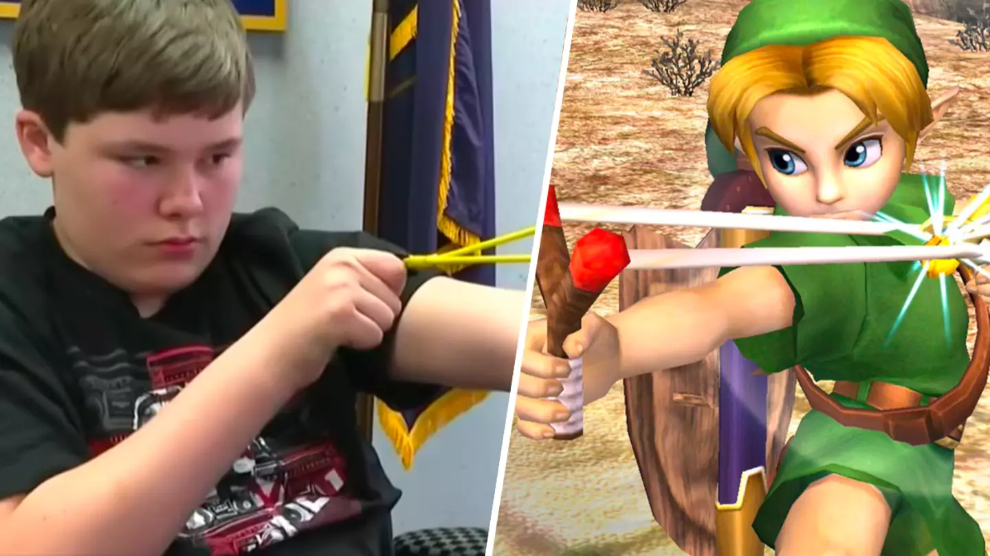 Kid goes full Young Link, saves sister from being abducted with his trusty slingshot