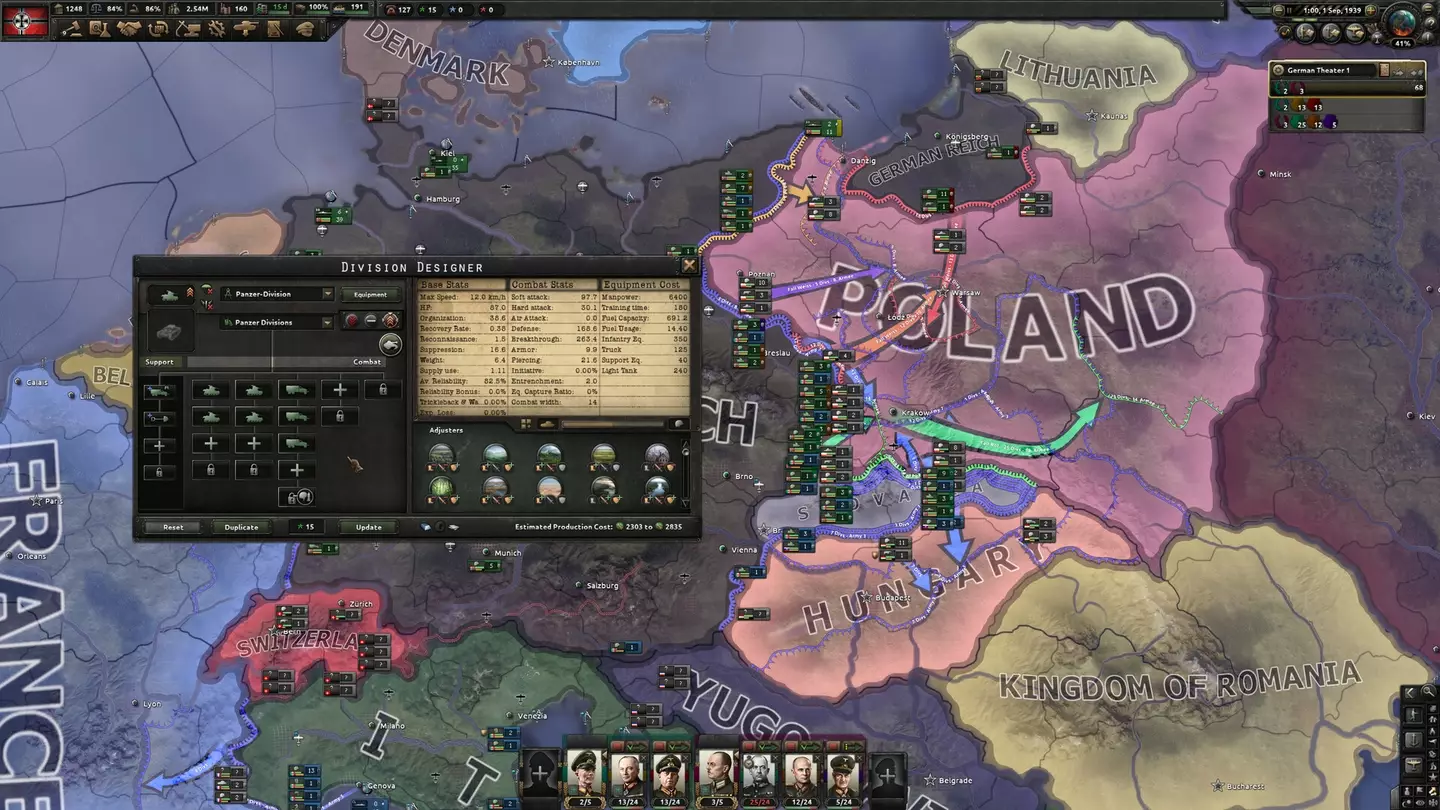 An exciting screenshot of a map from Hearts of Iron IV's official Steam store page, Paradox Interactive