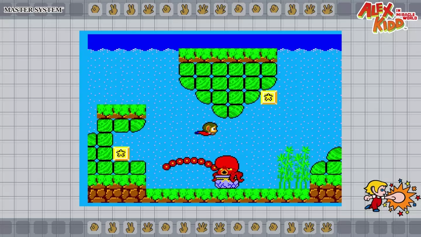The SEGA AGES Switch release of Alex Kidd in Miracle World /