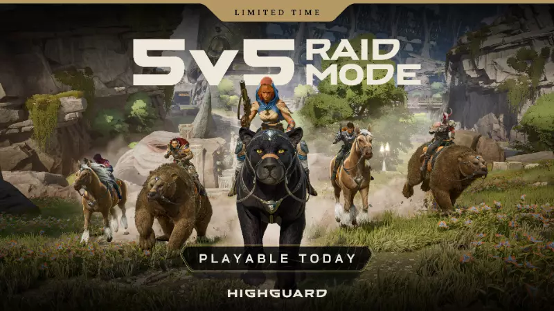 Promo image for the 5v5 Highguard patch, Wildlight Entertainment