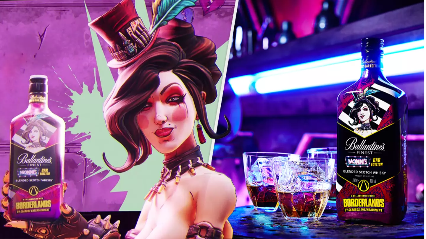 This Borderlands-Themed Ballantine’s Scotch Whisky Has Mad Moxxi’s Seal Of Approval