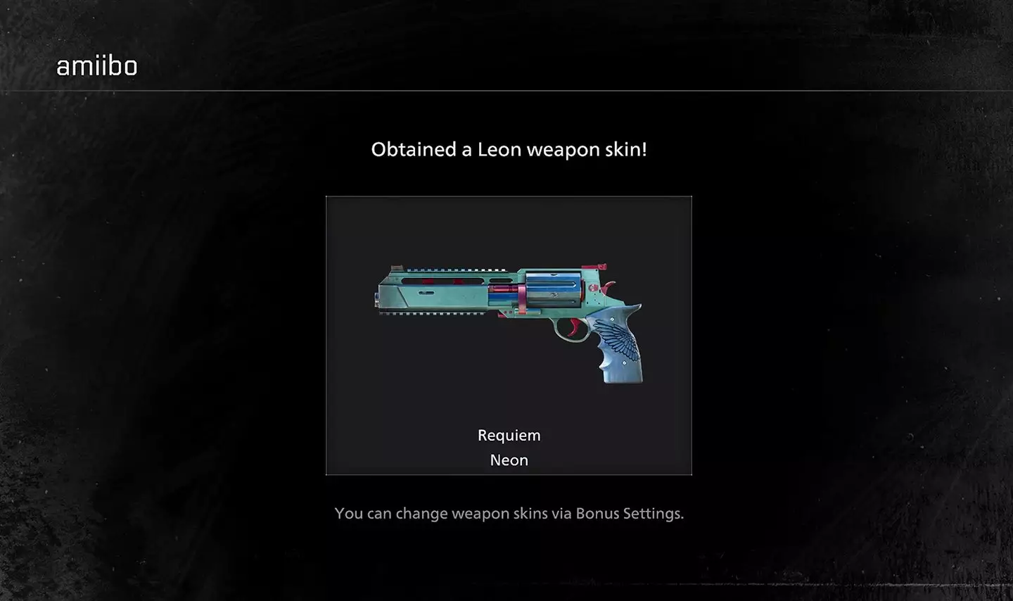 Resident Evil Requiem 'Neon Skin' Leon amiibo reward, Capcom/Nintendo