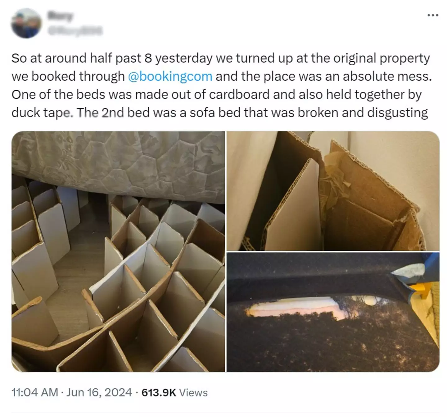 It's pretty understandable that he wouldn't want to stay there. (Twitter)