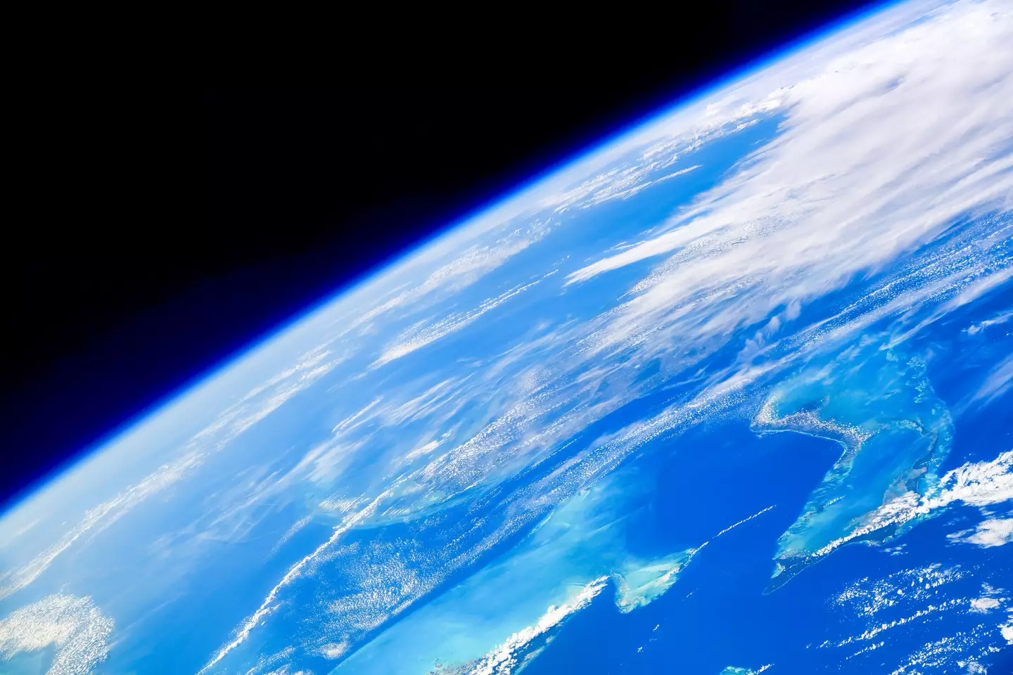 He admits that the earth looks 'beautiful and peaceful' from space. (Getty Stock Images)