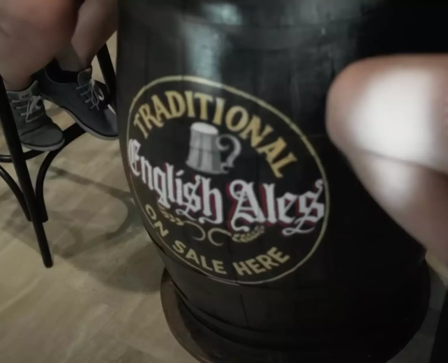 Fans can enjoy a pint at an English pub in Qatar.