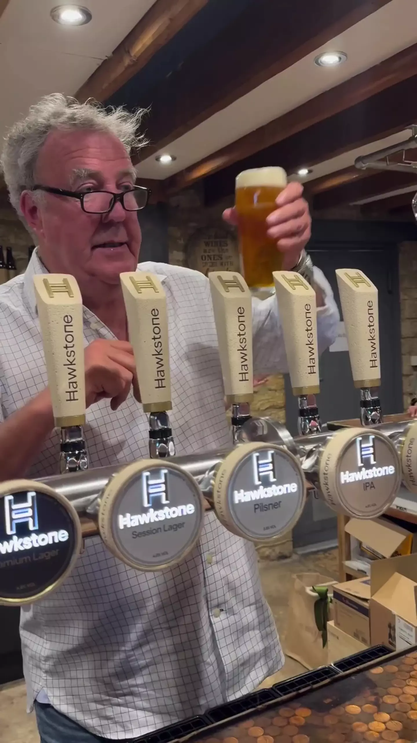 Jeremy Clarkson's pub is opening at the end of August. (Instagram/@hawkstone)