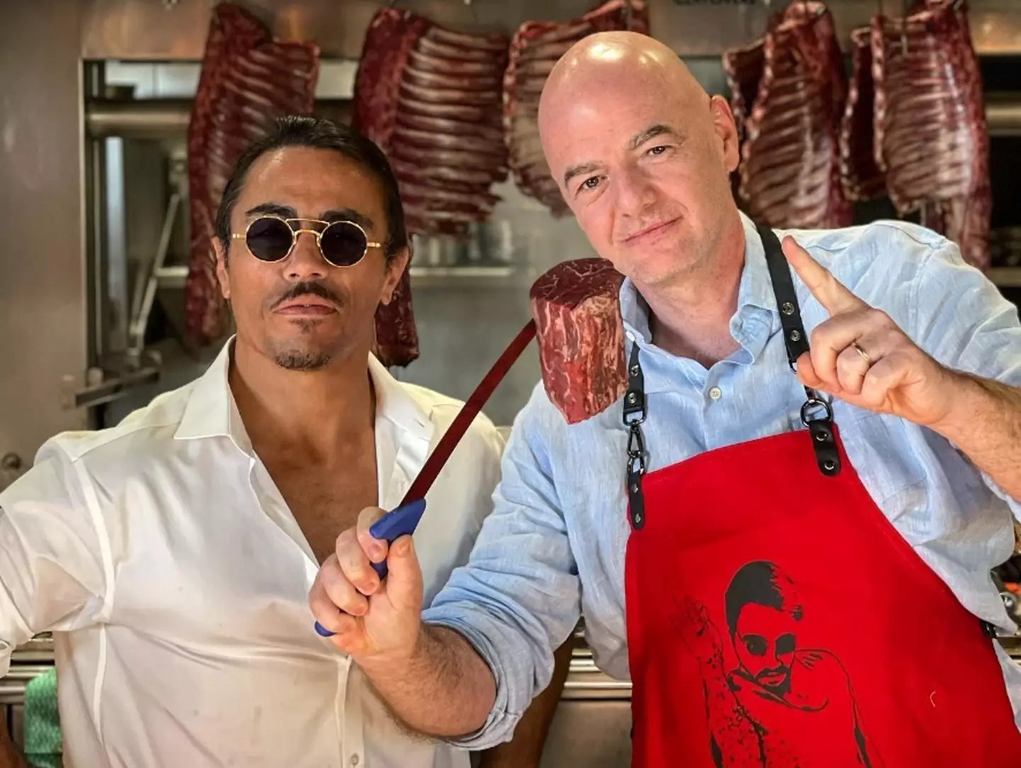 SaltBae and Infantino know each other.