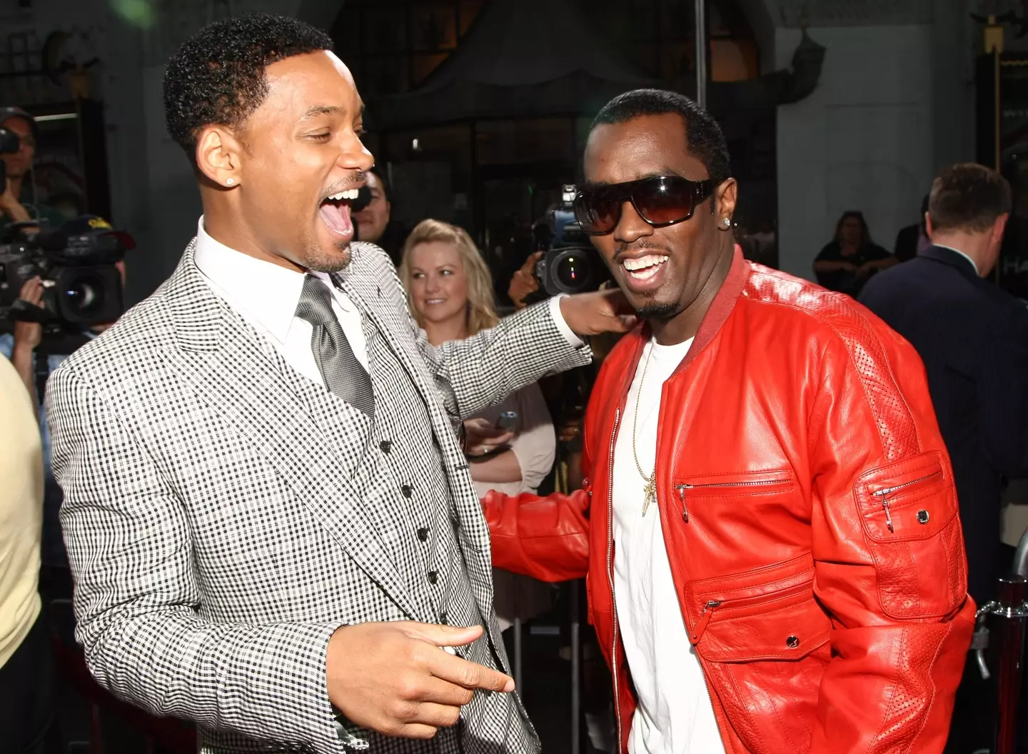 The actor pictured with the music mogul in 2008 (Alberto E. Rodriguez/Getty Images)