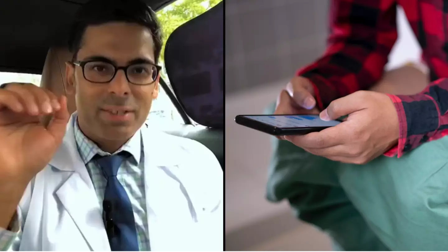 Stomach doctor gives warning to people who use their phones while sitting on the toilet