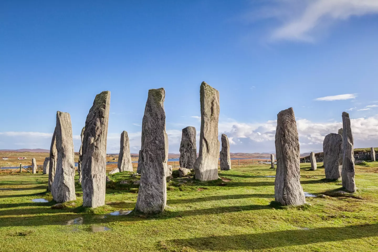 Stone circle at Callanish, Isle of Lewis.